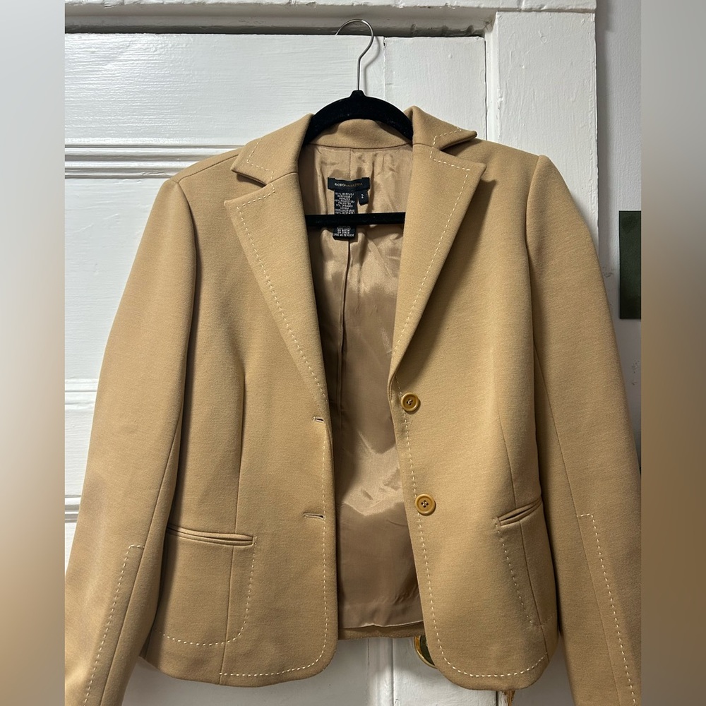 BCBGMaxAzria Classic Tan Skirt Suit Set